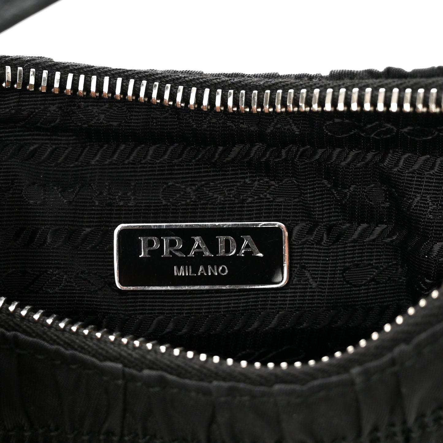 Tessuto Nylon Gaufre Shoulder Bag Black