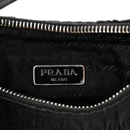 Prada Tessuto Nylon Gaufre Shoulder Bag Black 5 of 8
