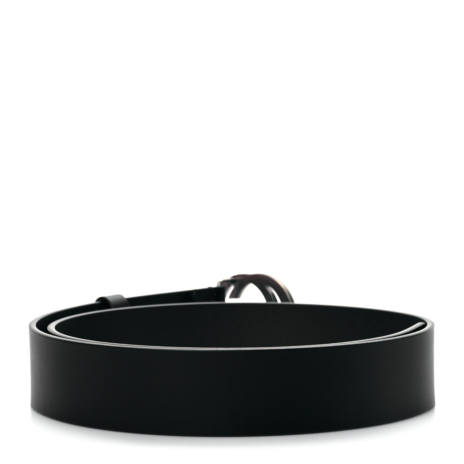Gucci Selleria Calfskin Mens Interlocking G 37mm Belt 85 34 Black 3 of 7