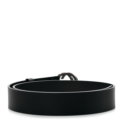 Gucci Selleria Calfskin Mens Interlocking G 37mm Belt 85 34 Black 3 of 7