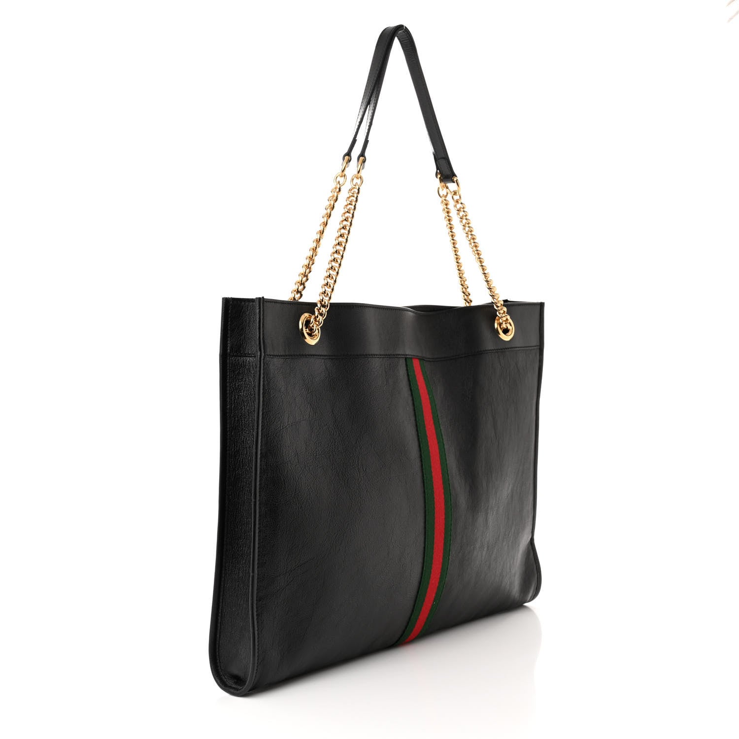 Gucci Calfskin Large Rajah Chain Tote Black 3 of 10