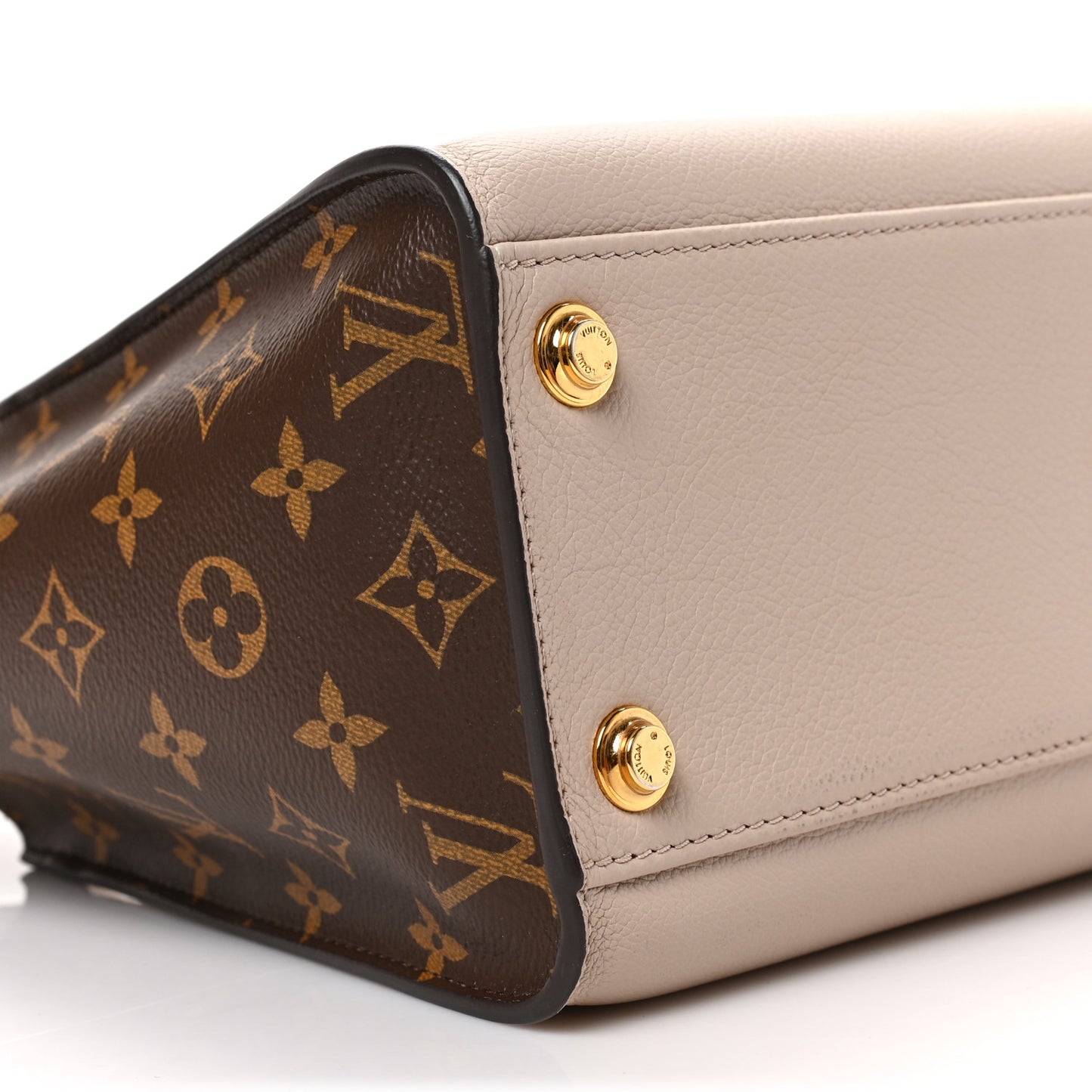 Calfskin Monogram On My Side Greige
