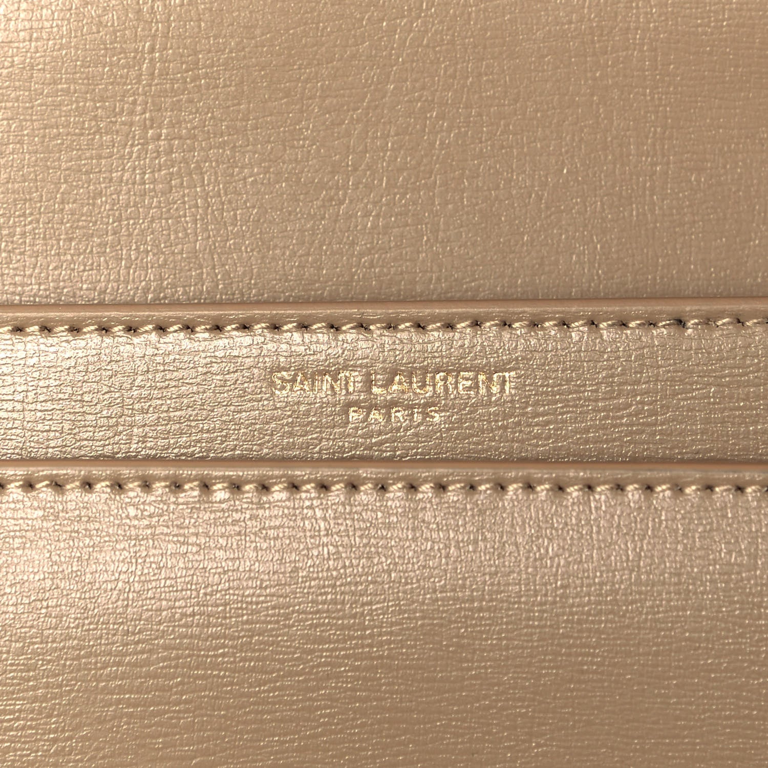 Saint Laurent Calfskin Medium Monogram Sunset Dark Beige 7 of 9