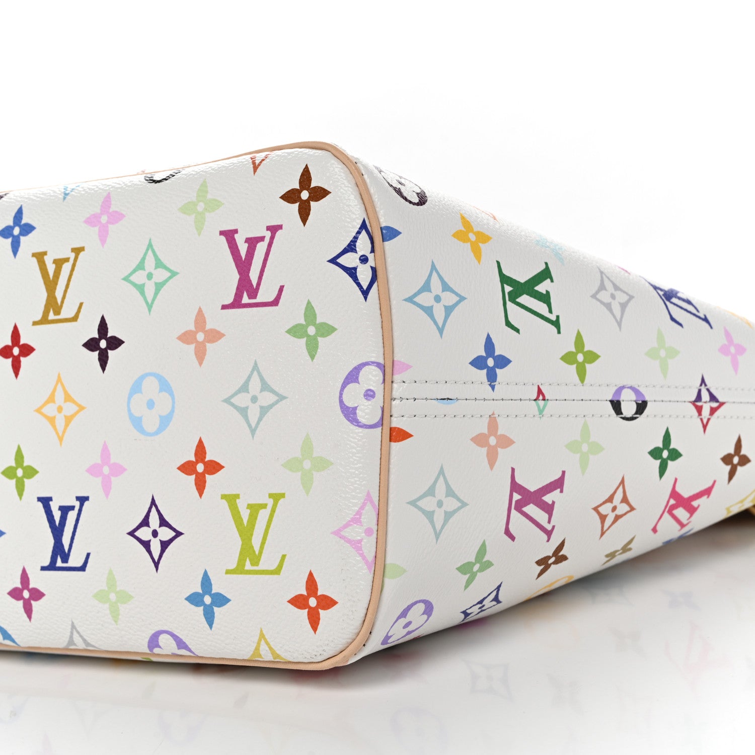 Louis Vuitton LV X TM Monogram Multicolor Neverfull MM White 9 of 10