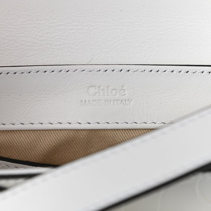 Chloe Calfskin Crocodile Embossed Mini C Double Carry Brilliant White 6 of 12