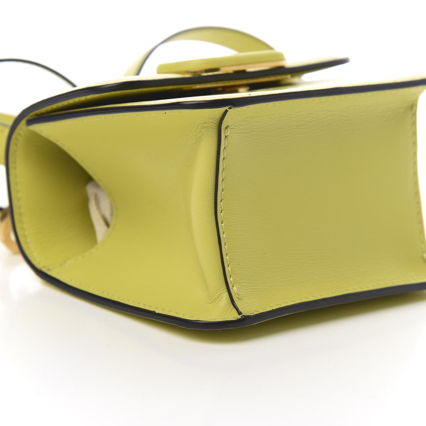 Smooth Calfskin Micro VSling Shoulder Bag Cedar