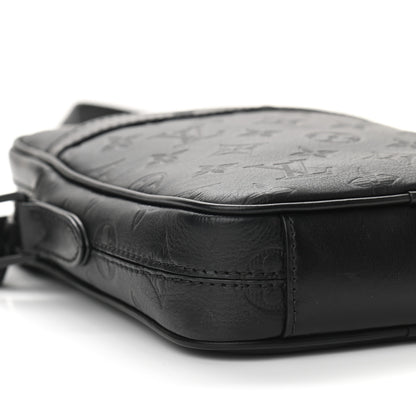 Louis Vuitton Calfskin Monogram Shadow Danube PM Black 9 of 11