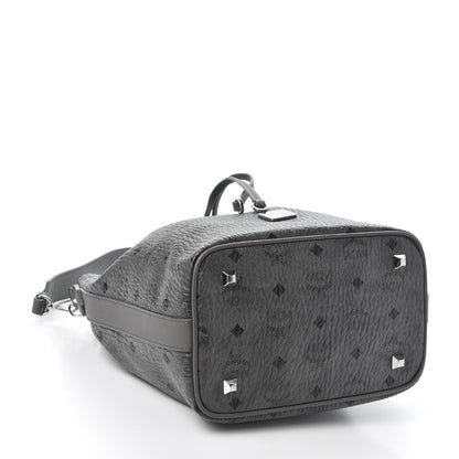 MCM Visetos Small Essential Drawstring Bucket Bag Phantom Grey 3 of 9