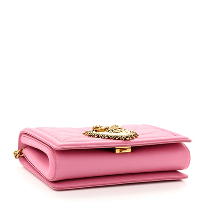 Dolce & Gabbana Calfskin Medium Devotion Crossbody Bag Pink 4 of 9