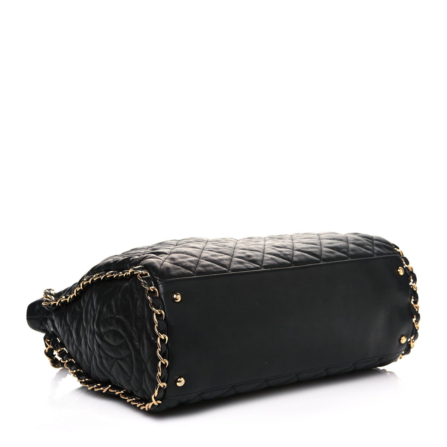 Chanel Calfskin Quilted Large Chain Me Hobo Black 4 of 18