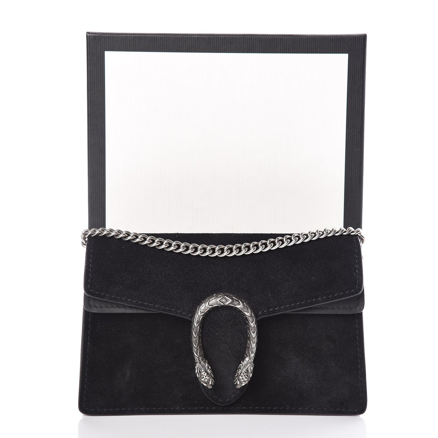 Suede Super Mini Dionysus Shoulder Bag Black