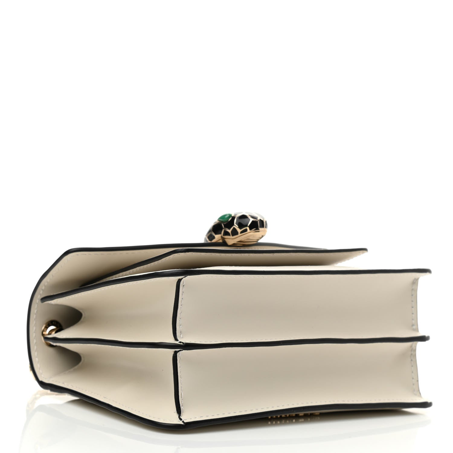 Bulgari Calfskin Serpenti Forever Small Crossbody Bag White Agate 4 of 9