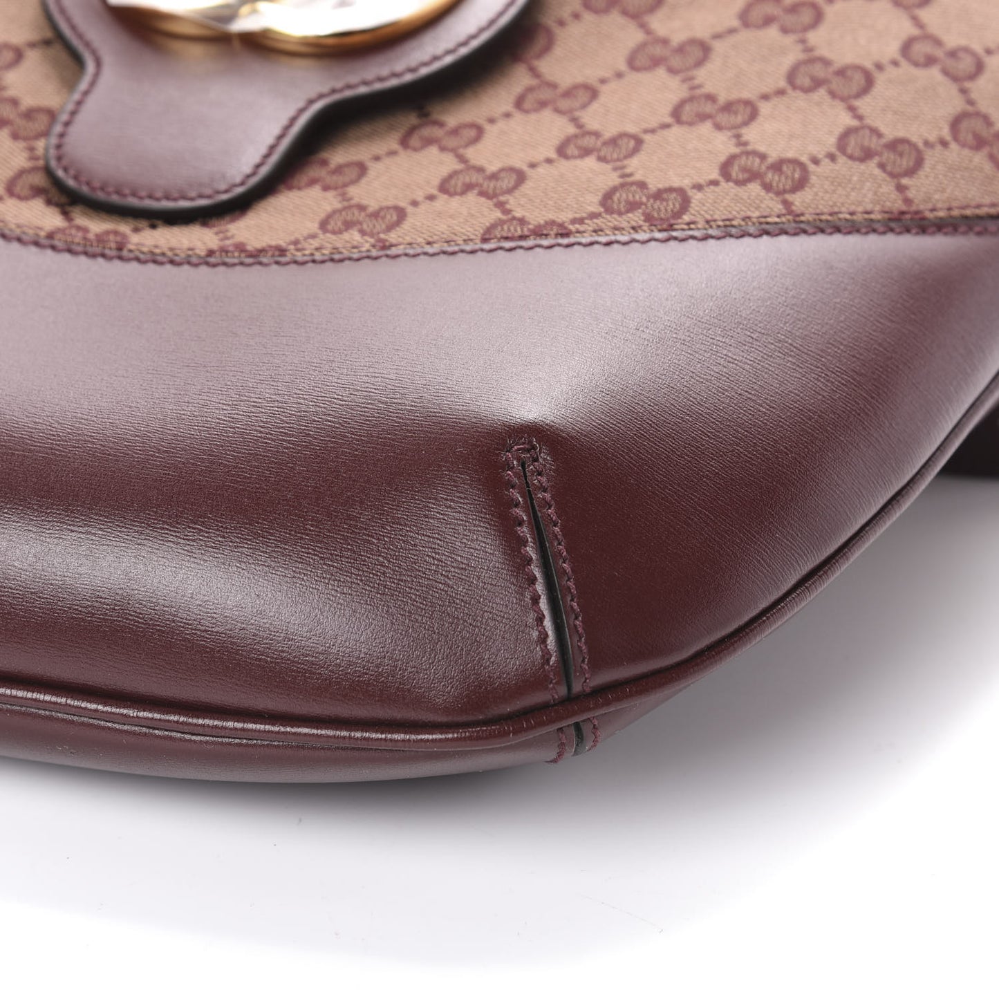 GG Monogram Calfskin Medium Arli Shoulder Bag Sahara Rubino Chardonnay