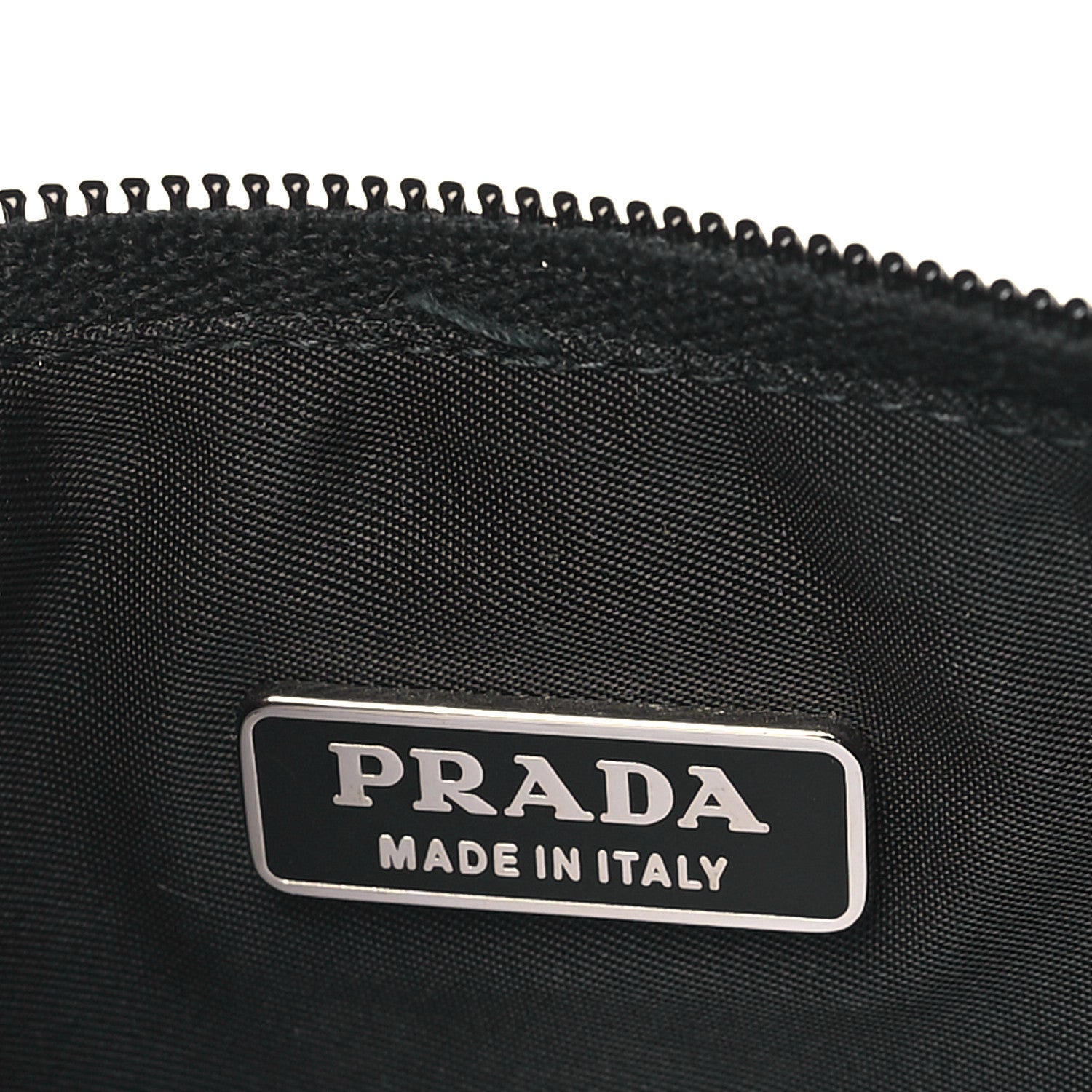 Prada Tessuto Nylon Pochette Bag Black 6 of 8