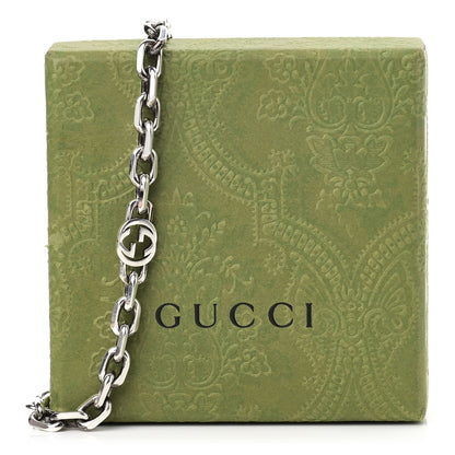 Gucci Sterling Silver Interlocking GG Chain Necklace 6 of 6
