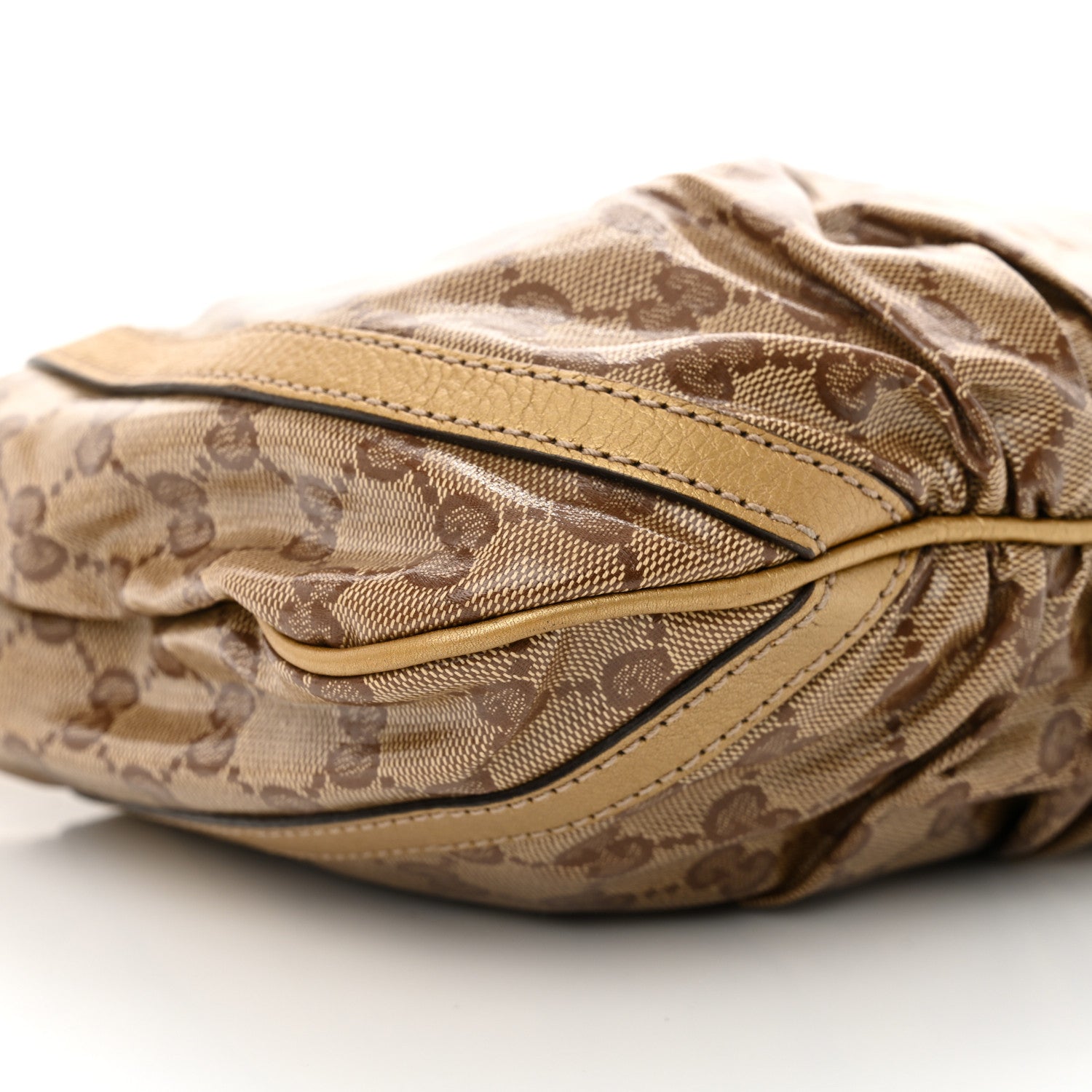 Gucci Crystal Monogram Small D Gold Ring Messenger Gold 9 of 13