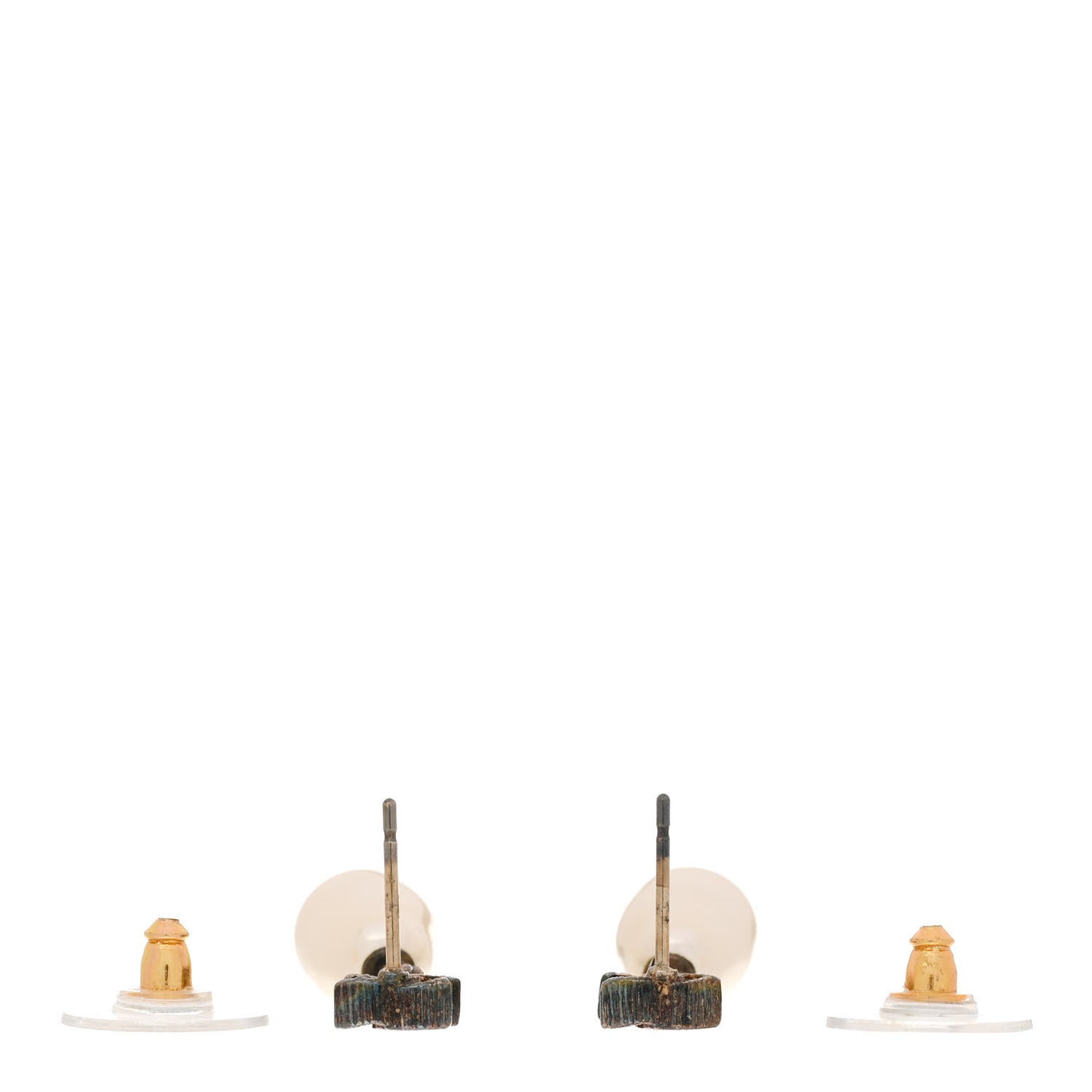 Pearl CC Drop Earrings Gold