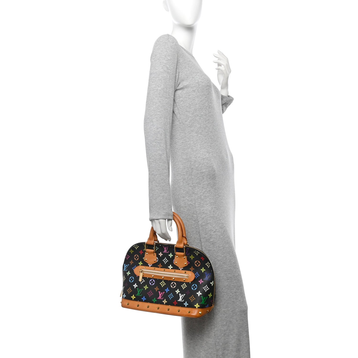 Louis Vuitton Monogram Multicolor Alma Black 2 of 17