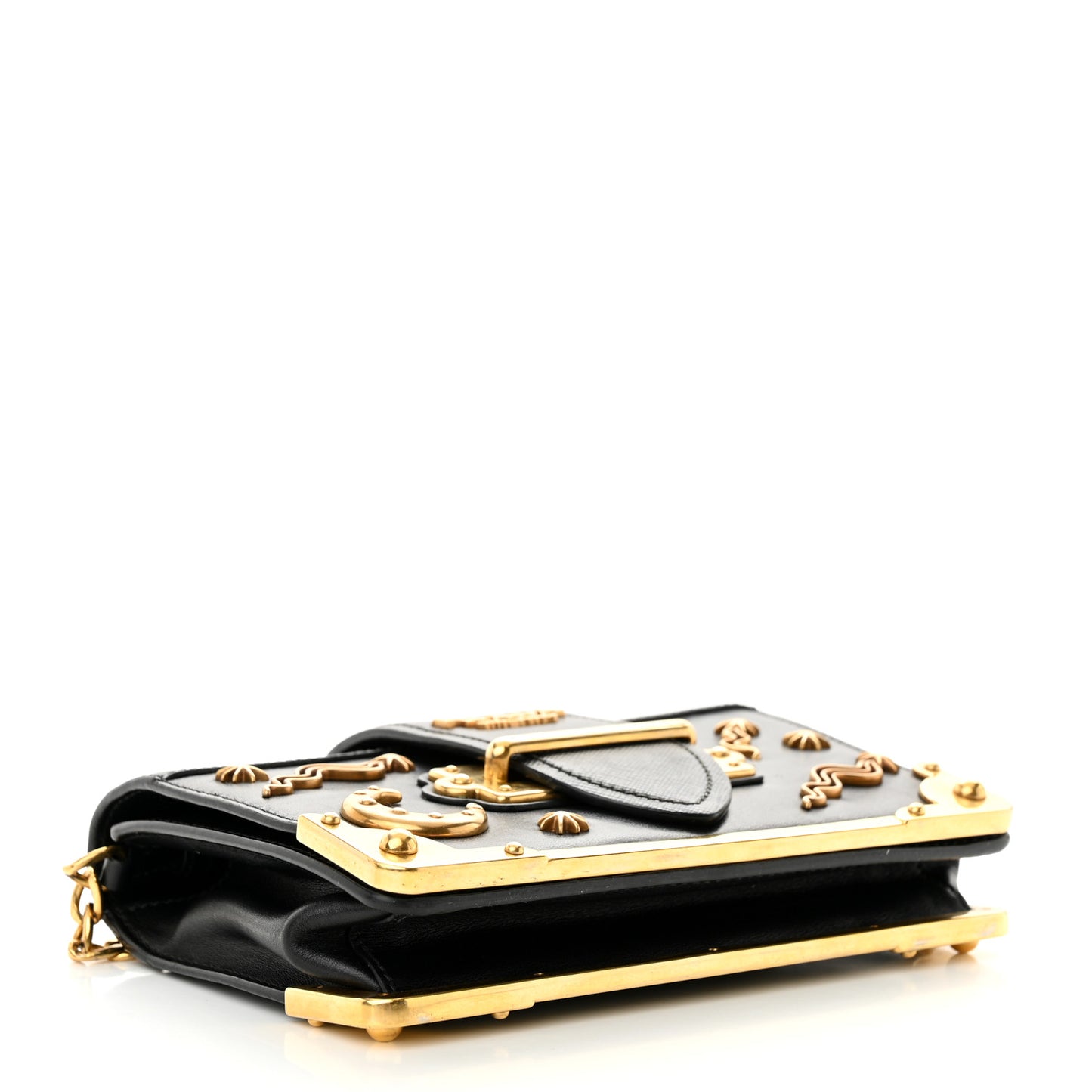 City Calf Saffiano Cahier Astrology Bag Black