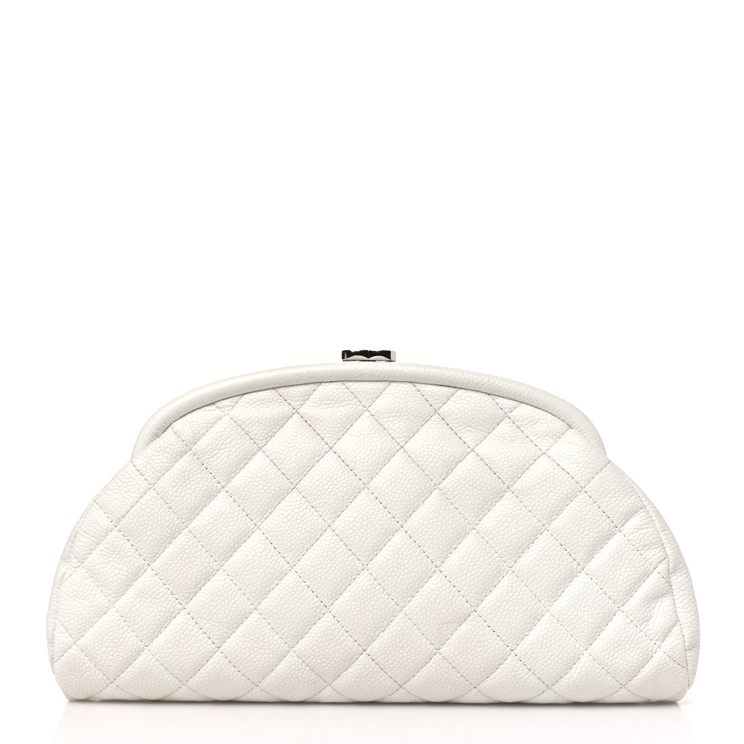 Chanel Caviar Quilted Timeless Clutch White 1 of 13