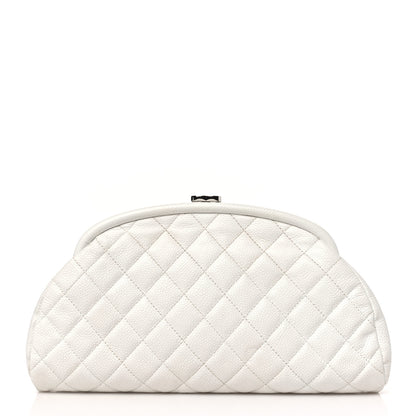 Chanel Caviar Quilted Timeless Clutch White 1 of 13