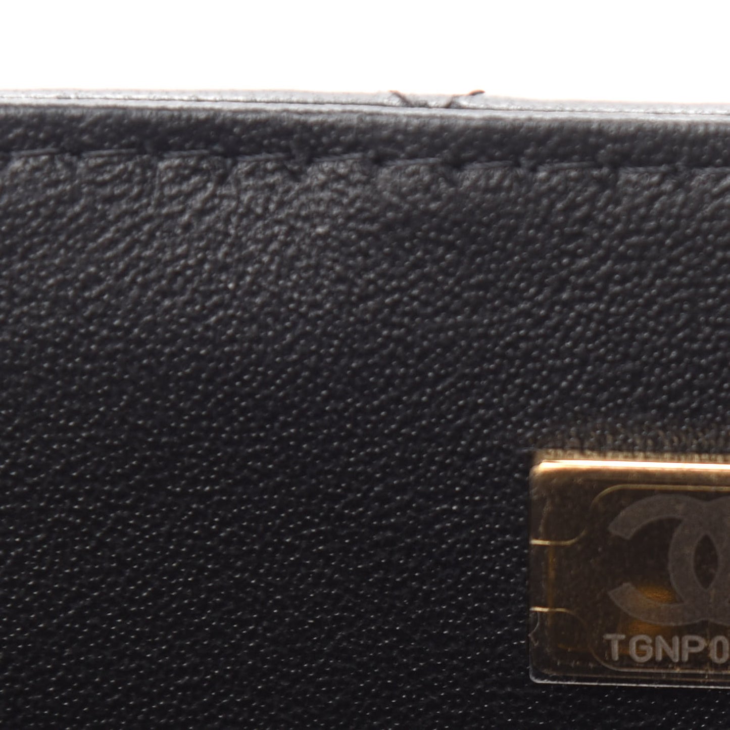 Lambskin Quilted Mini Top Handle Rectangular Flap Black