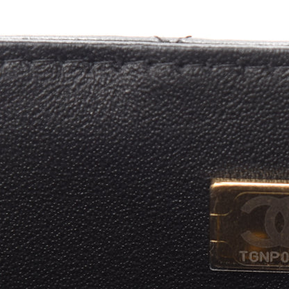 Chanel Lambskin Quilted Mini Top Handle Rectangular Flap Black 9 of 11