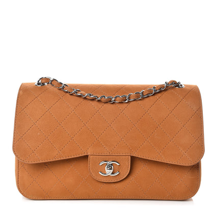 Chanel Nubuck Bull Jumbo Double Flap Camel 1 of 18