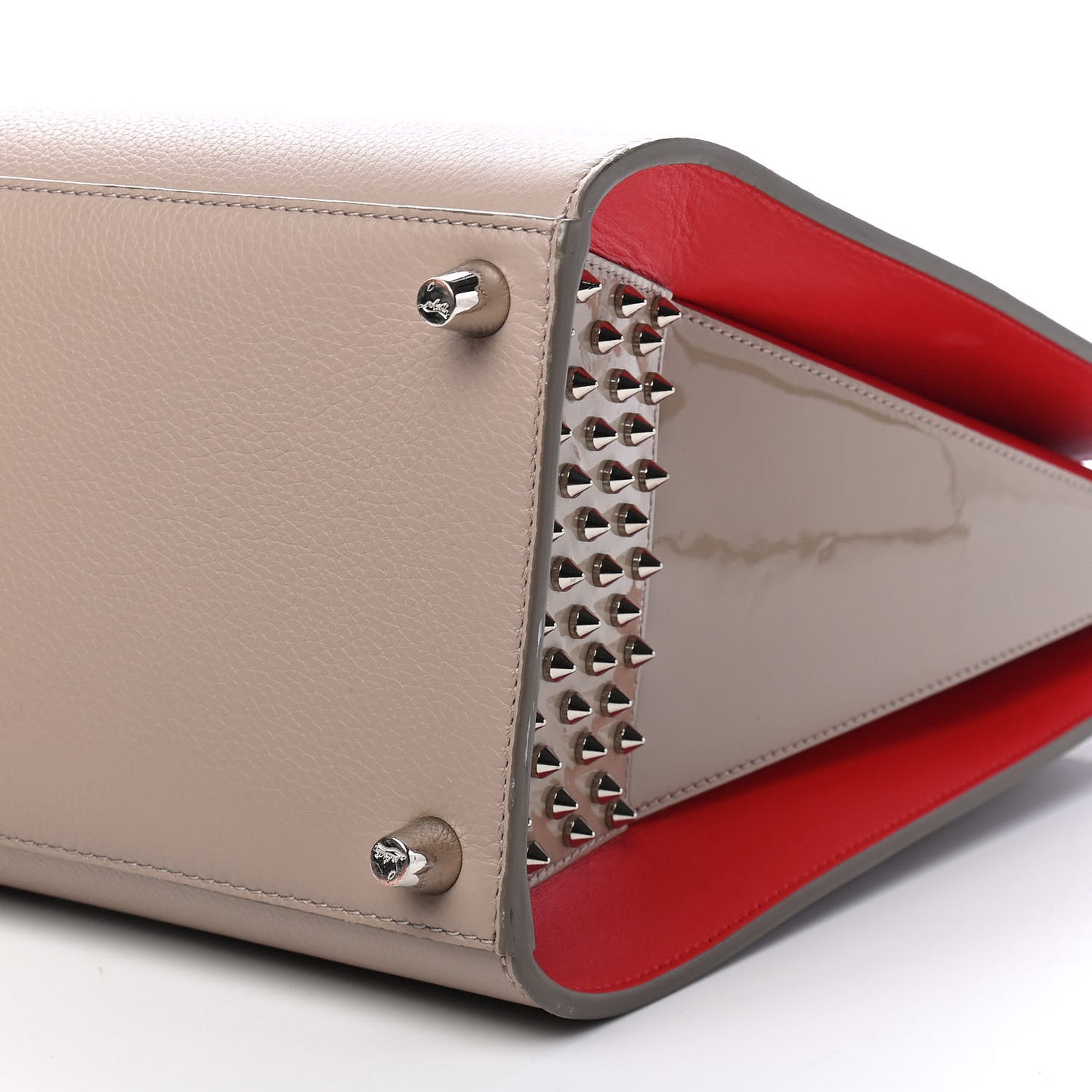 Calfskin Patent Studded Large Paloma Cashmere