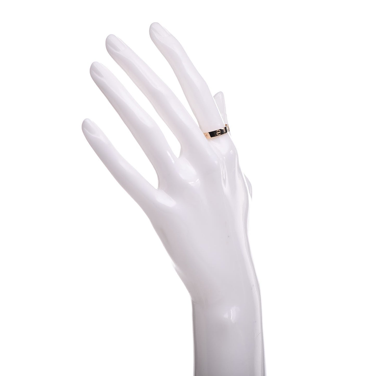 18K Yellow Gold 3.5mm LOVE Wedding Band Ring 58 8.25
