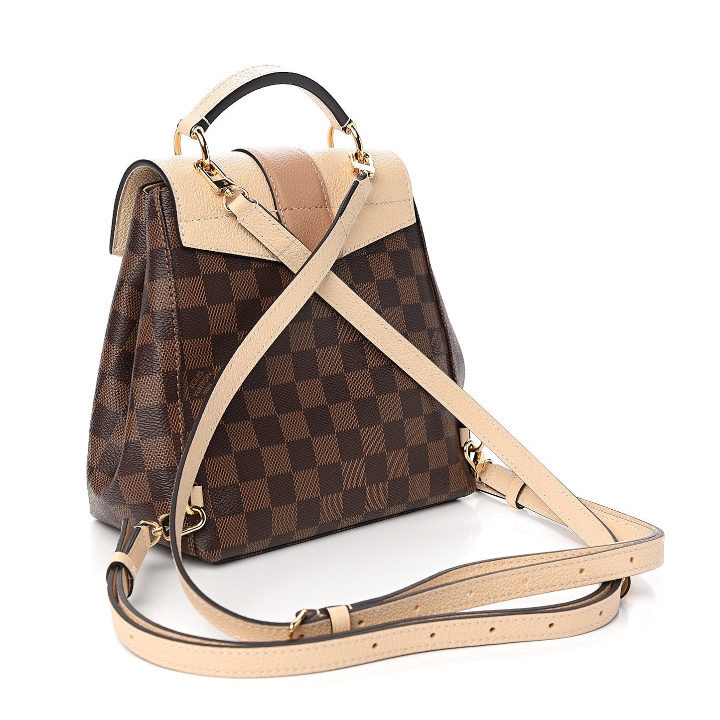 Damier Ebene Clapton Backpack Creme