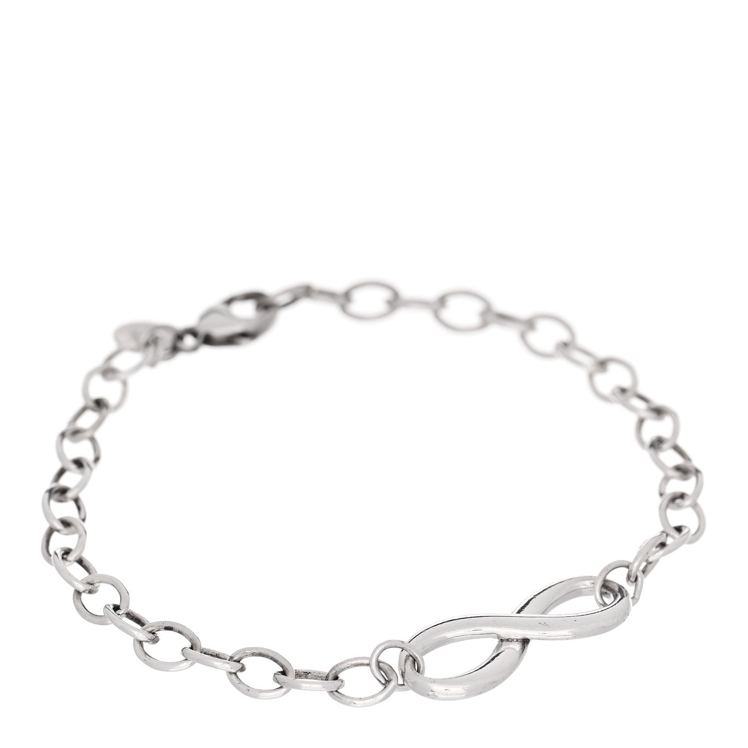 Tiffany Sterling Silver Infinity Chain Bracelet 1 of 4