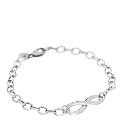 Tiffany Sterling Silver Infinity Chain Bracelet 1 of 4
