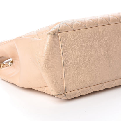 Chanel Caviar Quilted Grand Shopping Tote GST Beige 9 of 10