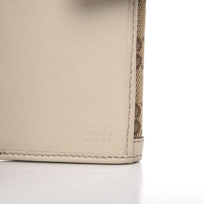 Gucci Monogram Margaux Calfskin Sukey Continental Organizer Wallet Beige Ebony Mystic White 7 of 16