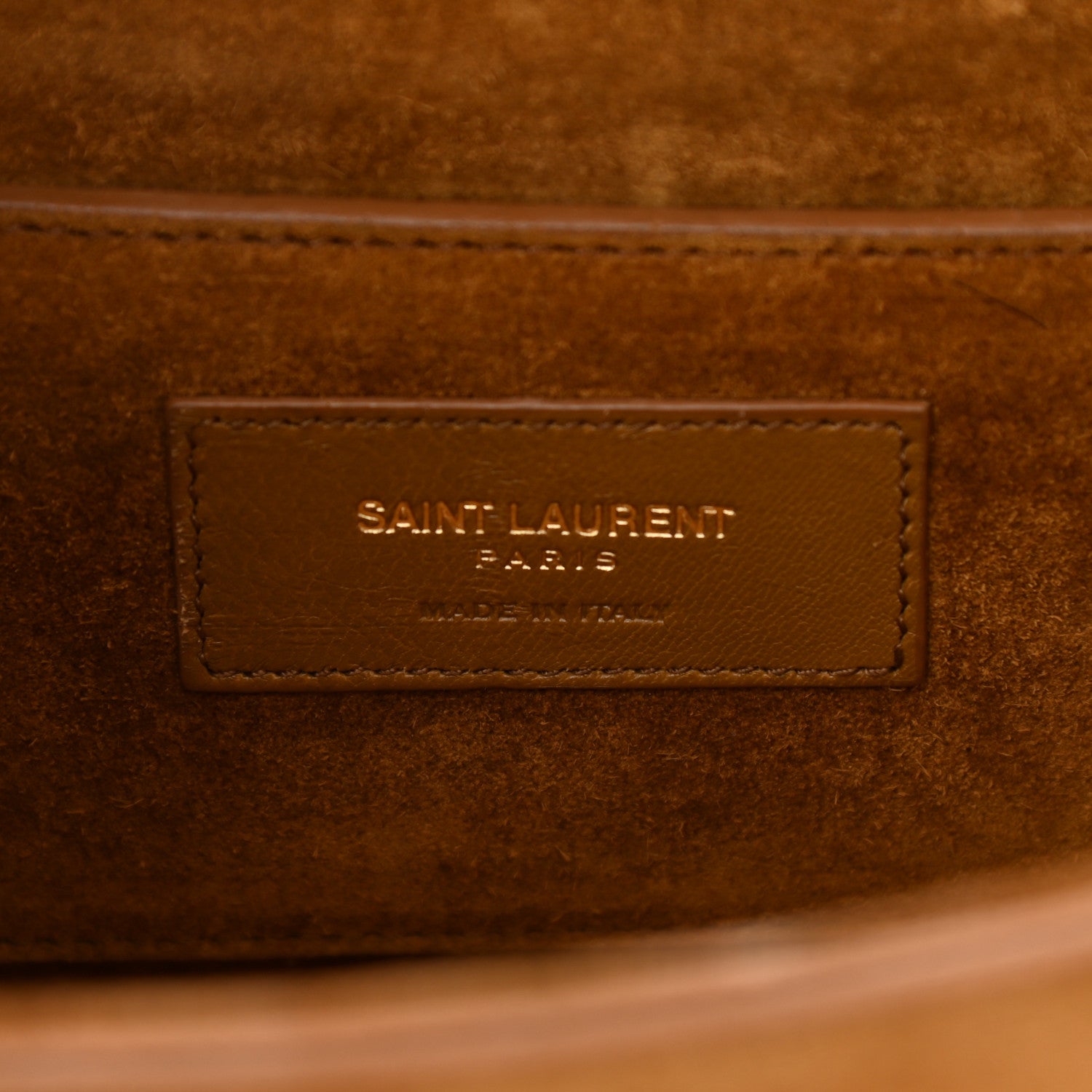 Saint Laurent Suede Fringe Small Monogram Satchel Light Ocre 8 of 17