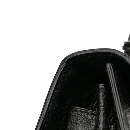 Hermes Ostrich Kelly Sellier 28 Black 18 of 18