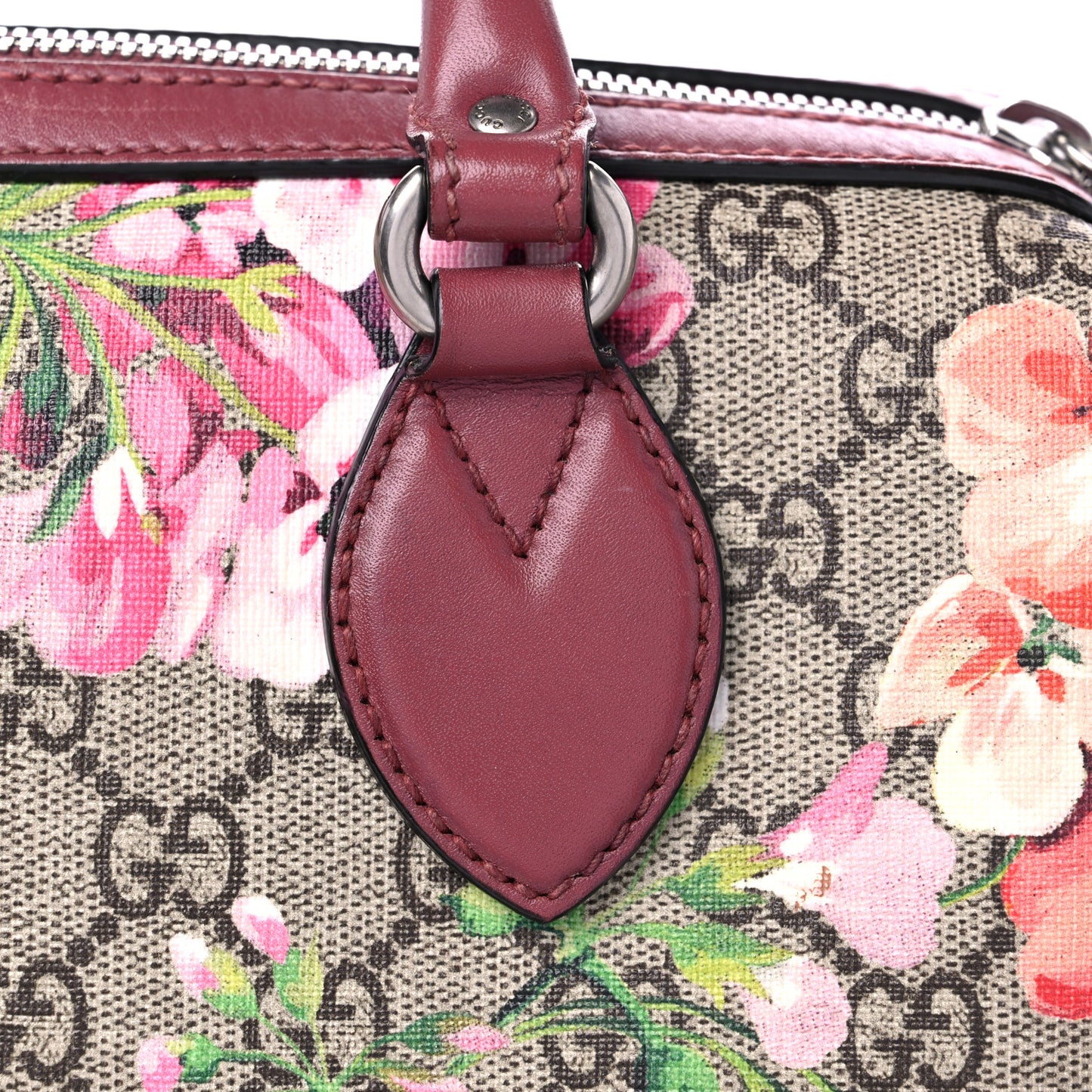 GG Supreme Monogram Blooms Small Boston Beige Multicolor Dry Rose