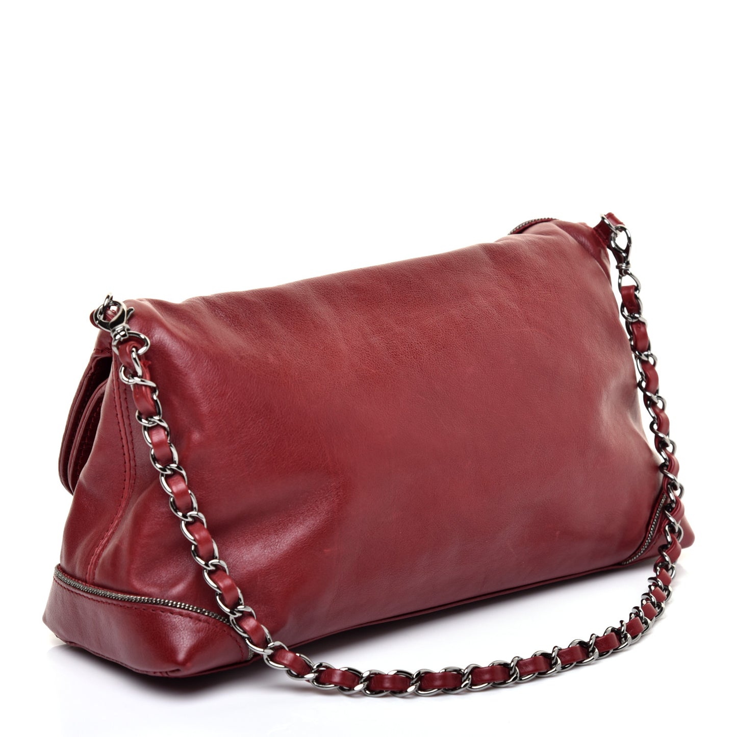 Lambskin CC Chain Shoulder Bag Red