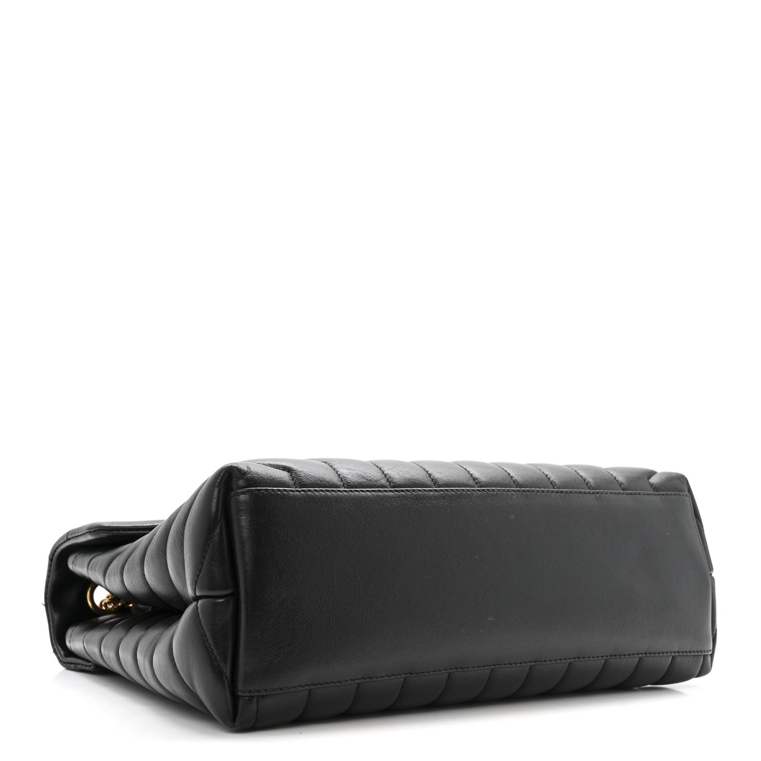 Saint Laurent Calfskin Y Quilted Monogram Medium Loulou Chain Satchel Black 4 of 17