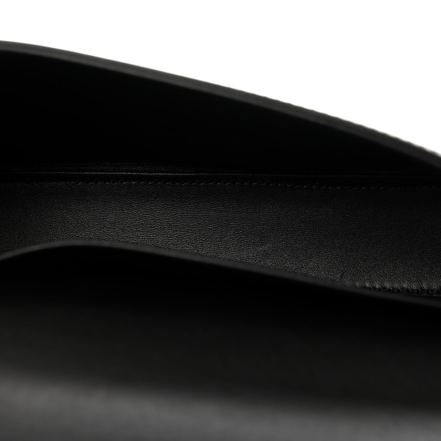 Shiny Calfskin Triomphe Chain Shoulder Bag Black