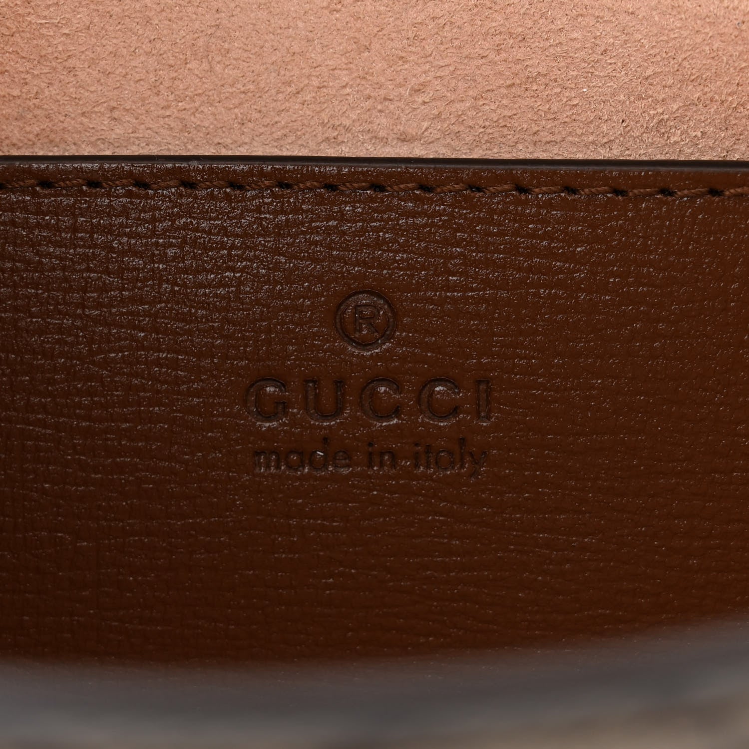 Gucci GG Supreme Monogram Azalea Calfskin Web Mini Horsebit 1955 Chain Shoulder Bag Beige Ebony Brown Sugar 6 of 9