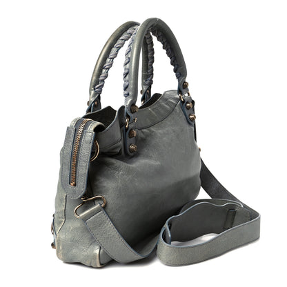 Balenciaga Agneau Giant 12 Rose Gold Hardware Town Ardoise 4 of 11