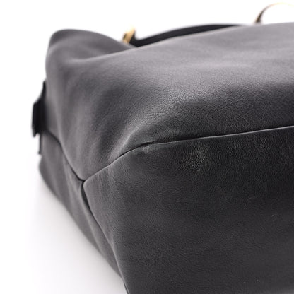 Gucci Calfskin Medium Horsebit Chain Hobo Black 8 of 16