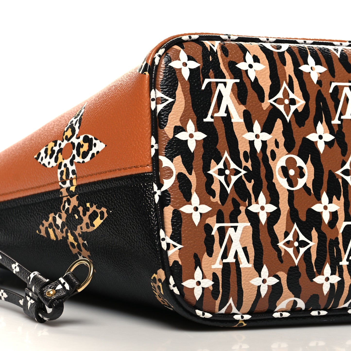 Monogram Giant Jungle Neverfull MM Black