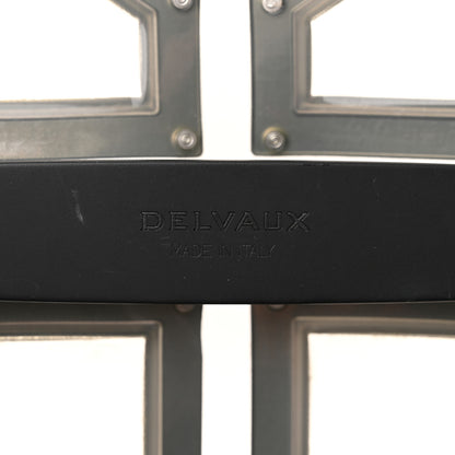 Delvaux Vinyl Gladiator Tempete Satchel Antique Silver Gold 6 of 10