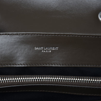 Saint Laurent Calfskin Y Quilted Monogram Small Loulou Chain Satchel Asphalt 6 of 8