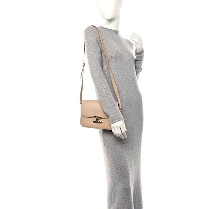 Celine Shiny Calfskin Medium Triomphe Nude 2 of 12