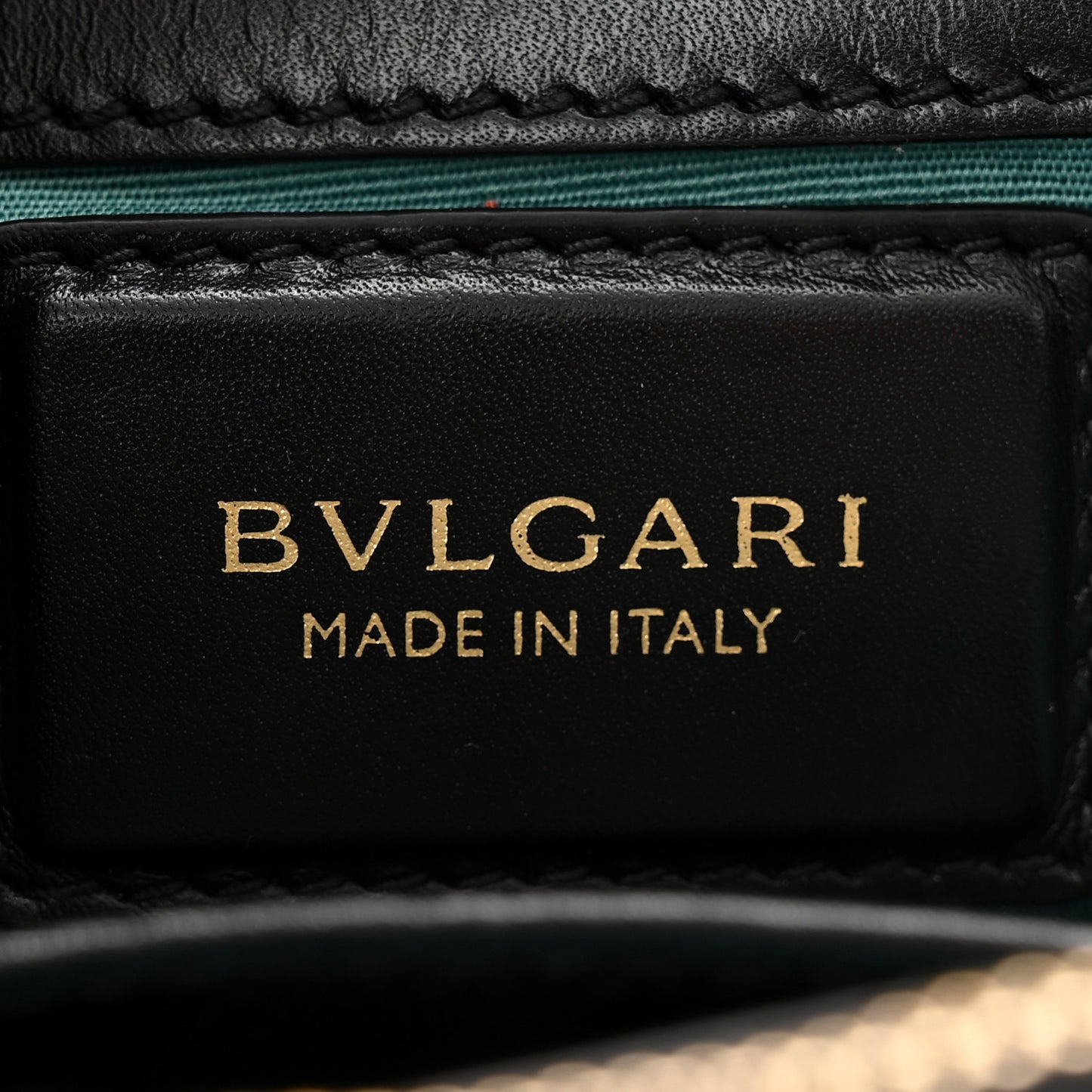 Calfskin Serpenti Forever Shoulder Bag Black