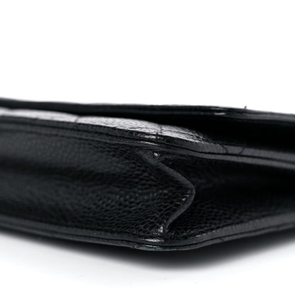 Chanel Caviar Quilted Wallet on Chain WOC Black 10 of 14